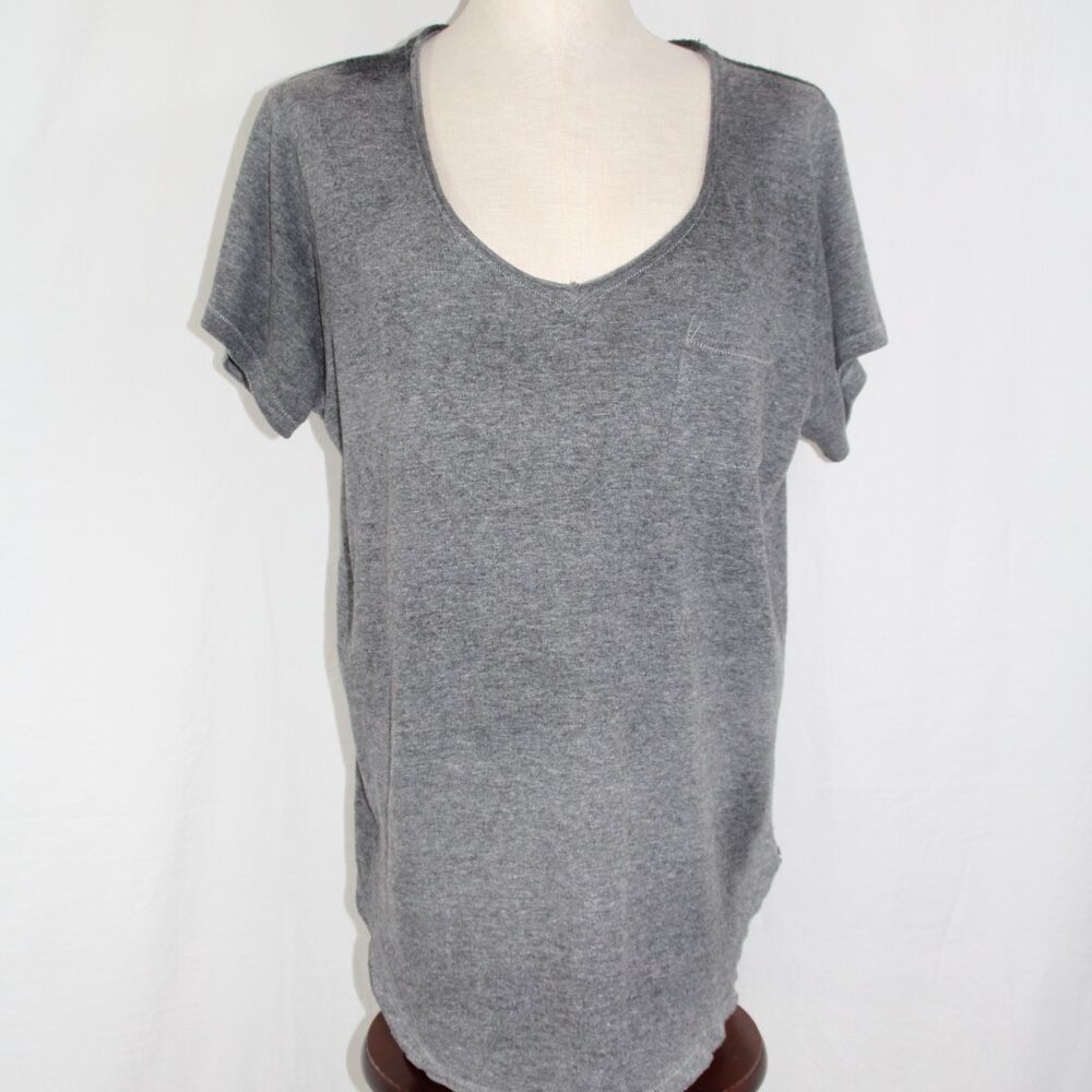 We the Free FP Women's Wildfire Pocket Tee Size L Gray with pocket
